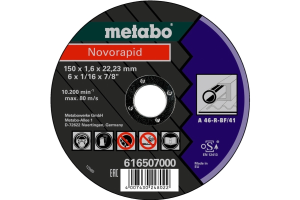 Metabo 616507000, levyleikkuri, Tasainen keskiosa, Terästä, Metabo, 2,22 cm, 15 cm
