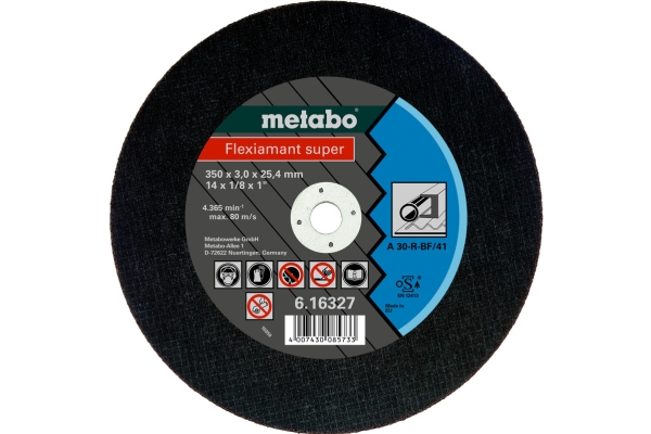 Metabo 616339000, Klippskiva, Platt i mitten, Stål, Metabo, 2,54 cm, 35 cm | Verktyg & Verkstad - Handverktyg - Tillbehör til Handverktyg | GameStuff