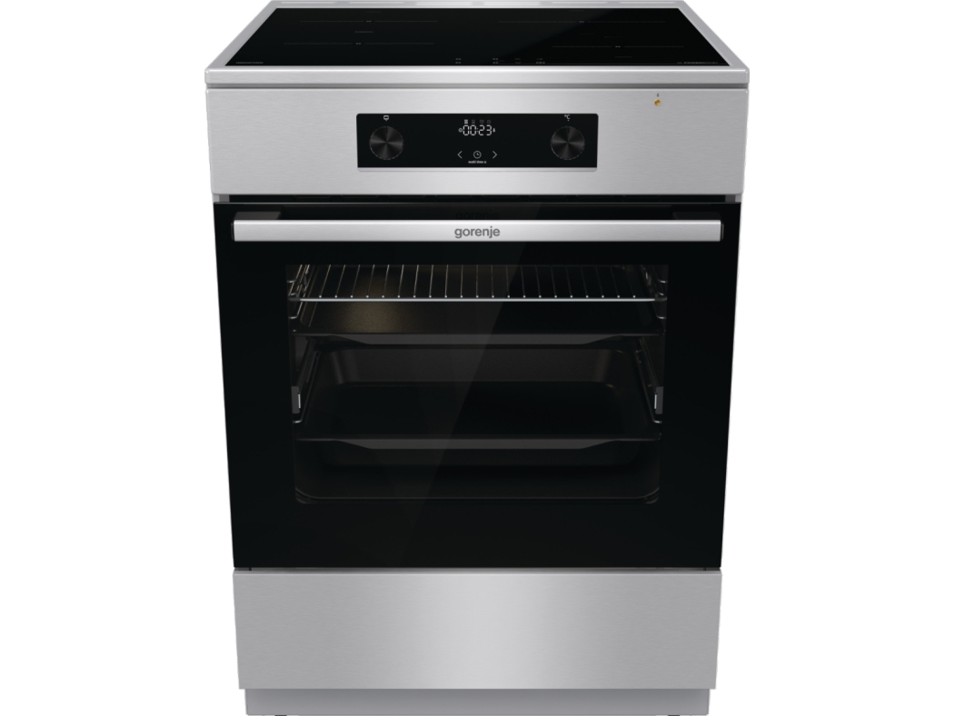 Gorenje GEIT6C60XPG, Fristående köksspis, Rotations-, Röra, Rostfritt stål, Rostfritt stål, Övre främre, Elektronisk | Vitvaror - Spisar - Glaskeramikspisar | GameStuff