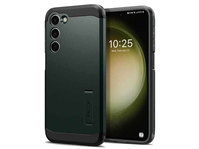 Spigen Tough Armor Skydd Samsung Galaxy S23 15 5 Cm 6 1  " Grönt