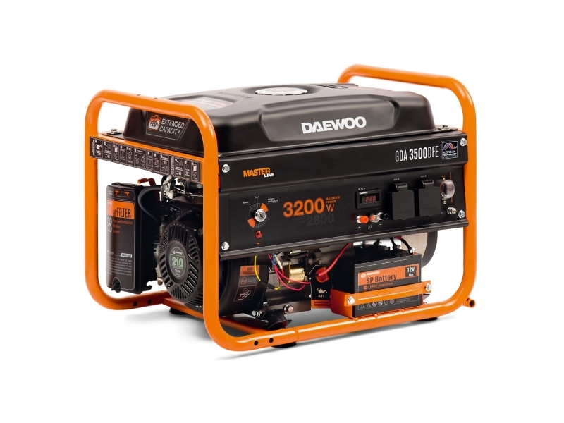 Daewoo GDA 3500DFE, 2800 W, 230 V, 18 l, Bensin, Manuell, 50 hz | Elverktyg - Övriga maskiner - Bensindriven verktyg | GameStuff