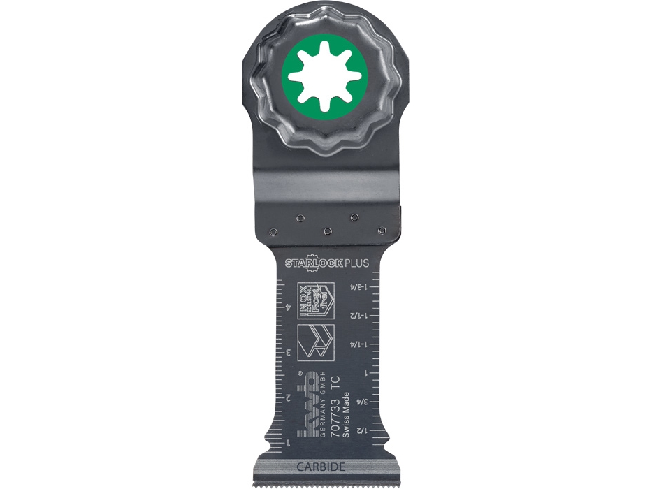 kwb 707733, Savklinge, Gasbeton, Aluminium, Epoxy, Glasfiber forstærket plastik, Laminat, Plast, Metalplader, Træ, Træ..., Karbid, 5,5 cm, 32 mm, 1 stk