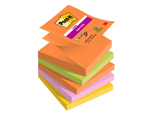 3M Post-It Haftnotiz R330-5Ss-Boos 76X76mm 90Blatt 5St.