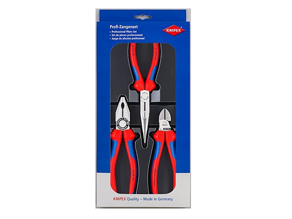 Knipex 00 20 11, Tångset, Stål, Polypropylen (PP), Blå, Röd, 810 g | Verktyg & Verkstad - Tänger - Tångsatser | GameStuff