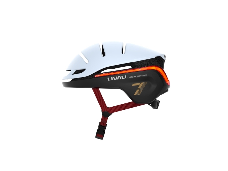 Livall Evo21 Smart Cykelhjelm - Hvid - M: 54-58 Cm