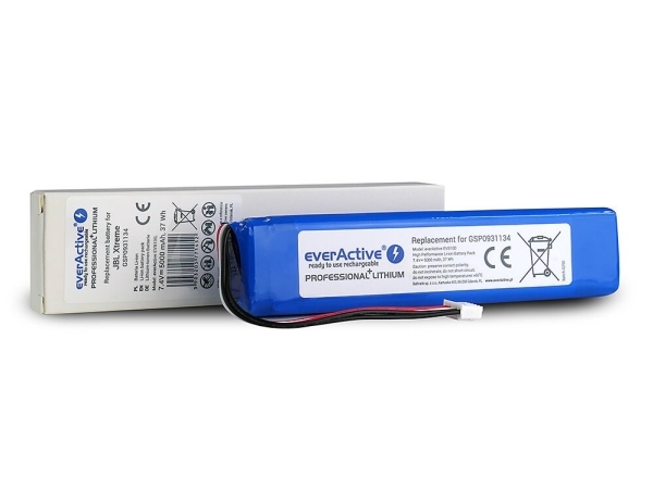 Everactive EVB101, Laddningsbart batteri, Blå, JBL, Charge 3, Litium-Ion (Li-Ion), 6000 mAh | TV, Ljud & Bild - Musikstudio - Ljud - Studio - Inspelning | GameStuff