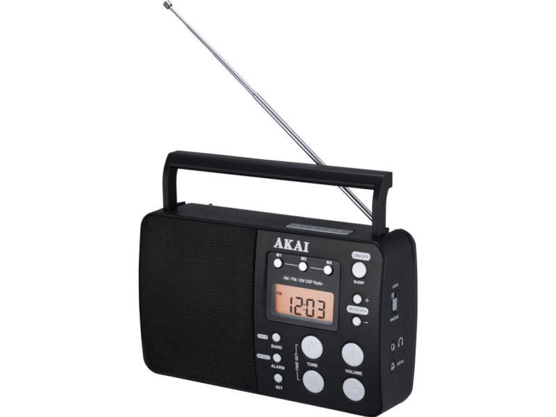 Akai Apr-200, Bærbar, Digital, Am, Fm, Sw, 87,5 - 108 Mhz, 522 - 1620 Khz, 1 W