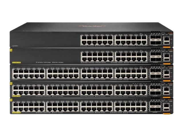 HPE Aruba 6200M 24G 4SFP+ Switch - Switch - max. staplingsavstånd 10 kms - L3 - Administrerad - 24 x 10/100/1000 + 4 x 1 Gigabit/10 Gigabit SFP+ (upplänk/stackning) - framsidan och sida till baksidan - rackmonterbar - BTO | Datortillbehör - Nätverk - Switchar | GameStuff