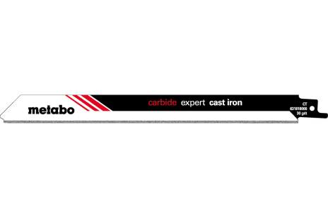 Metabo 631818000, Saber savklinge, Støbejern, Glasfiber forstærket plastik, Plast, Karbid, Sort, Hvid, 1,25 mm, 22,5 cm
