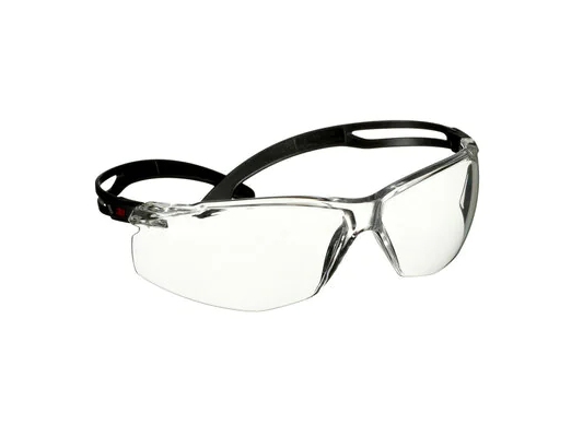 3M SF501ASP-BLK, Beskyttelsesbriller, Monteringsarbejde, Bygge-/renoveringsarbejde, Støvarbejde, Slibearbejde, Turning/routing work,..., Ethvert køn, Sort, Transparent, Polykarbonat (PC)