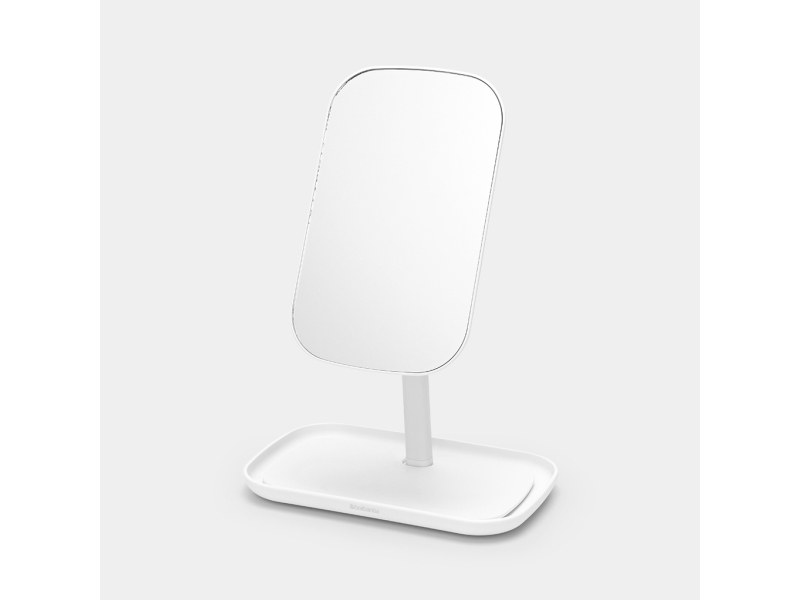 Brabantia Kosmetikspegel med bricka ReNew vit 280726 | Smink - Sminktillbehör - Sminkspeglar | GameStuff