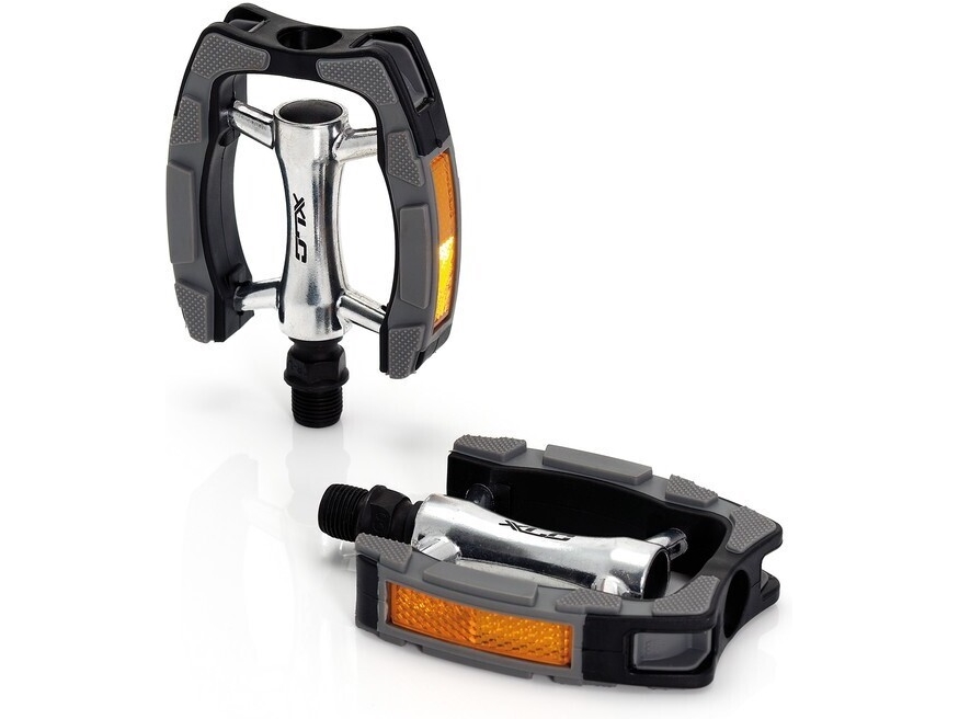 XLC 2501840300 bicycle pedal Black, Orange, Silver