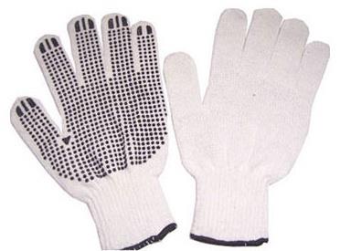 Gloves Knitted Rubber Dotted Size 11