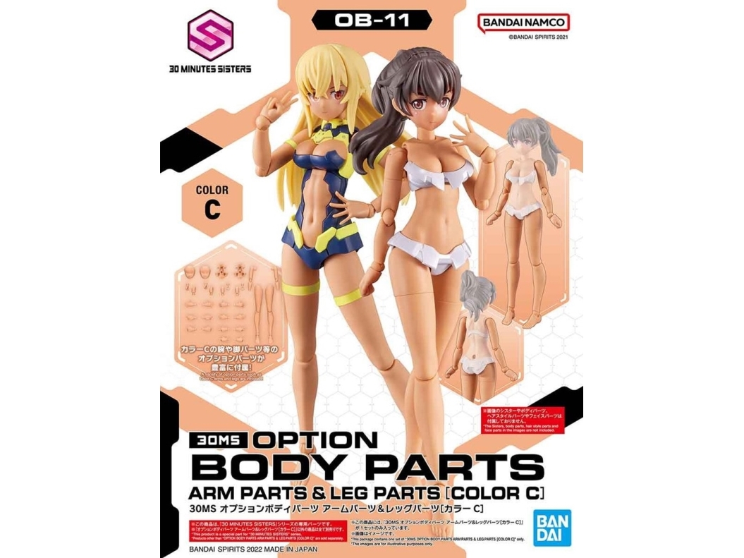 Bandai - 30Ms Option Kropsdele Arm- Og Bendele [C-Farve], 63943
