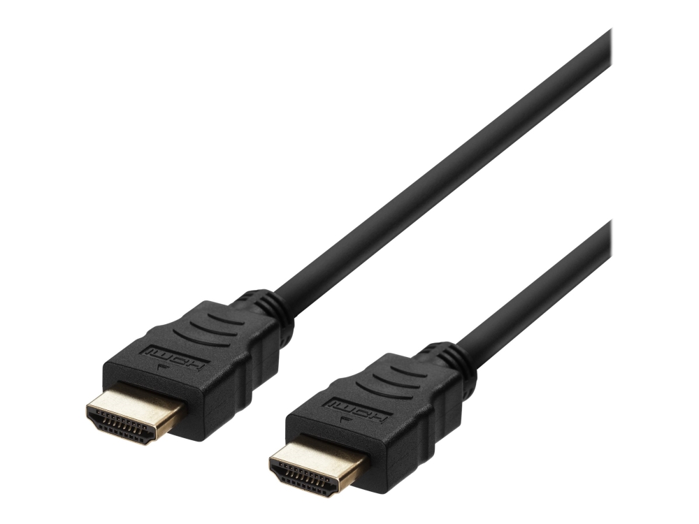 Deltaco Ultra High Speed Hdmi-Kabel, 48Gbps, 1M, Svart