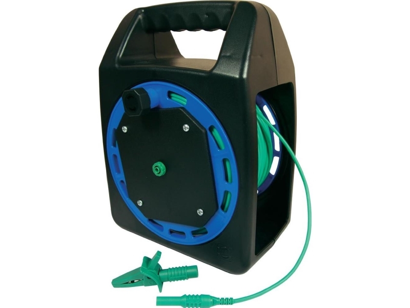 Cliff CIH299450 Jordmåleledning Stik 4 mm Bøsning 4 mm 50.00 m Grøn 1 stk