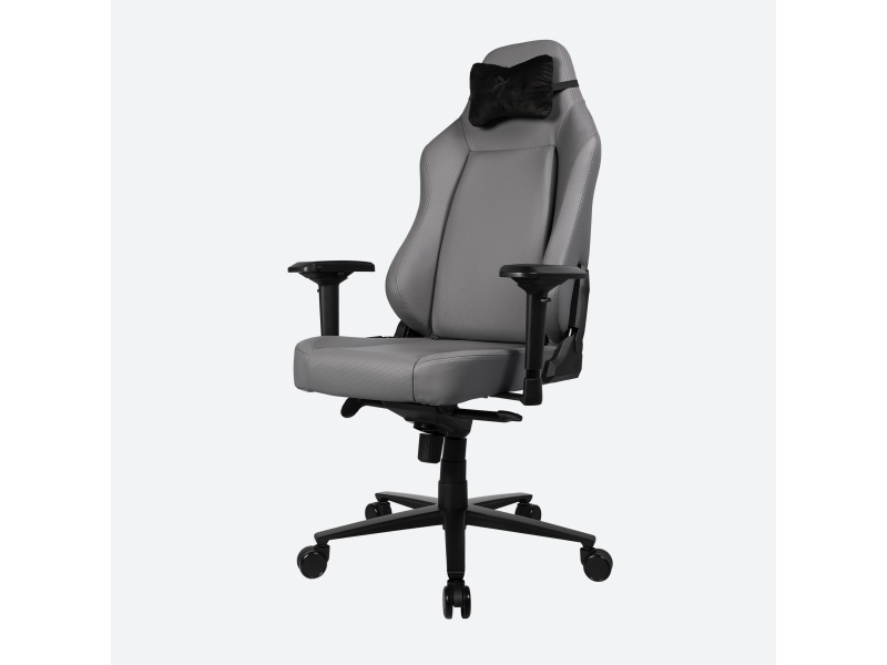 Arozzi PRIMO-PREM-AE, Stoppad sits, Stoppat ryggstöd, Antracit, Antracit, Läder, Läder | Spel - Gamingmöbler - Gamingstolar | GameStuff