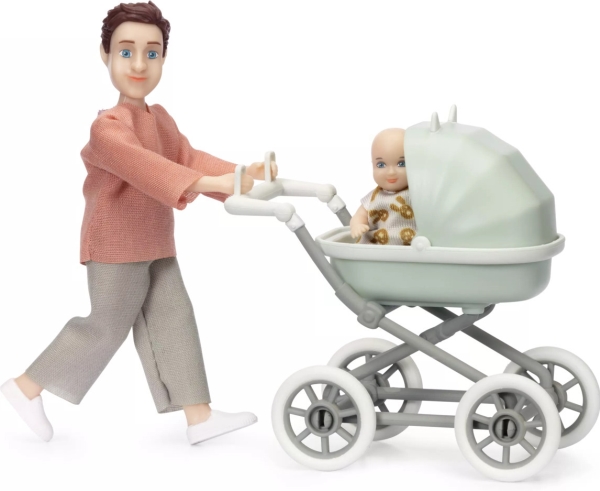 Dukke Med Baby &Amp Vogn