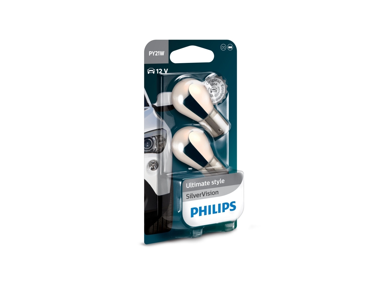 Philips Silvervision 12496svb2 Traditionella Interiör Och Signallampor 21 W 12 V 2 Styck