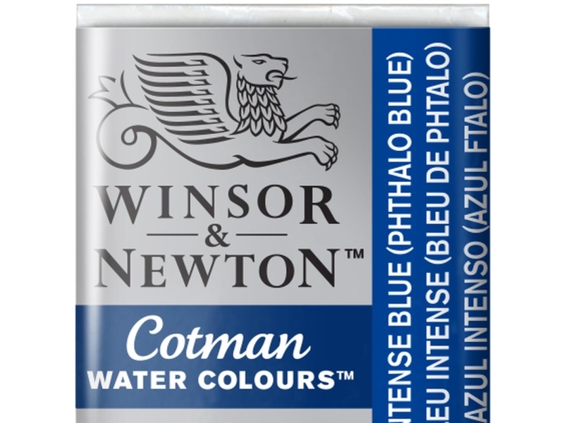 Cotman Watercolour 1/2 Pan Intense Blue 327