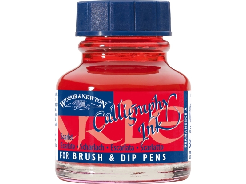 Winsor & Newton Calligraphy, Rød, 30 Ml, 1 Stk