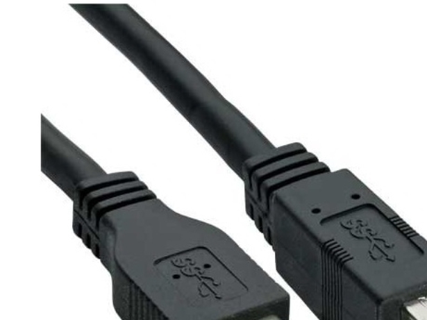 Inline Usb A - Usb B M-M 5M, 5 M, Usb A, Usb B, Usb 3.2 Gen 1 (3.1 Gen 1), Hanstik/Hanstik, Sort