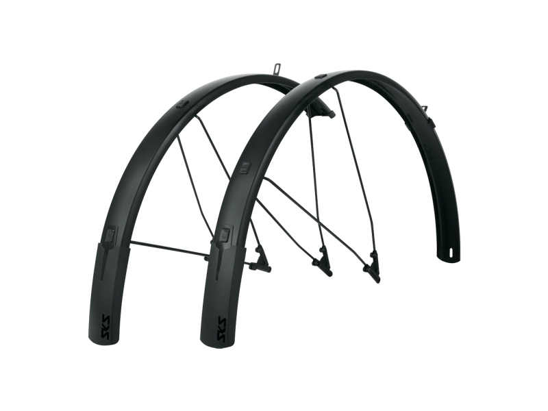 SKS Bluemels Style, Främre och bakre stänkskydd (set), Svart | Cykling - Cykelutrustning - Stänkskärmar för cyklar | GameStuff
