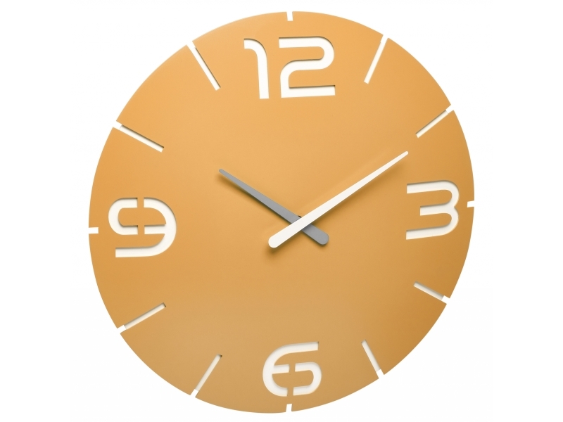 TFA-Dostmann CONTOUR, Vägg, Rund, Vit, Gul, Plast, AA, 1,5 V | Huset - Säkerhet & Larm - Klockor och väckarklockor | GameStuff