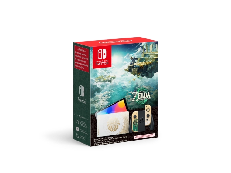 Indirekte mareridt antenne Nintendo | Switch OLED - The Legend of Zelda: Tears of the Kingdom Edition  - Spilkonsol - Full HD - 64GB - Sort/Hvid| Inkl. 2 x Joy-Con (Guld/Grøn)