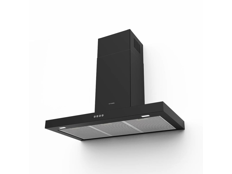 FABER S.p.A. Stilo Comfort BK Matt A90, 690 m³/t, Ledet, B, A, C, 69 dB | Vitvaror - Köksfläktar - Underbyggnadsfläktar | GameStuff