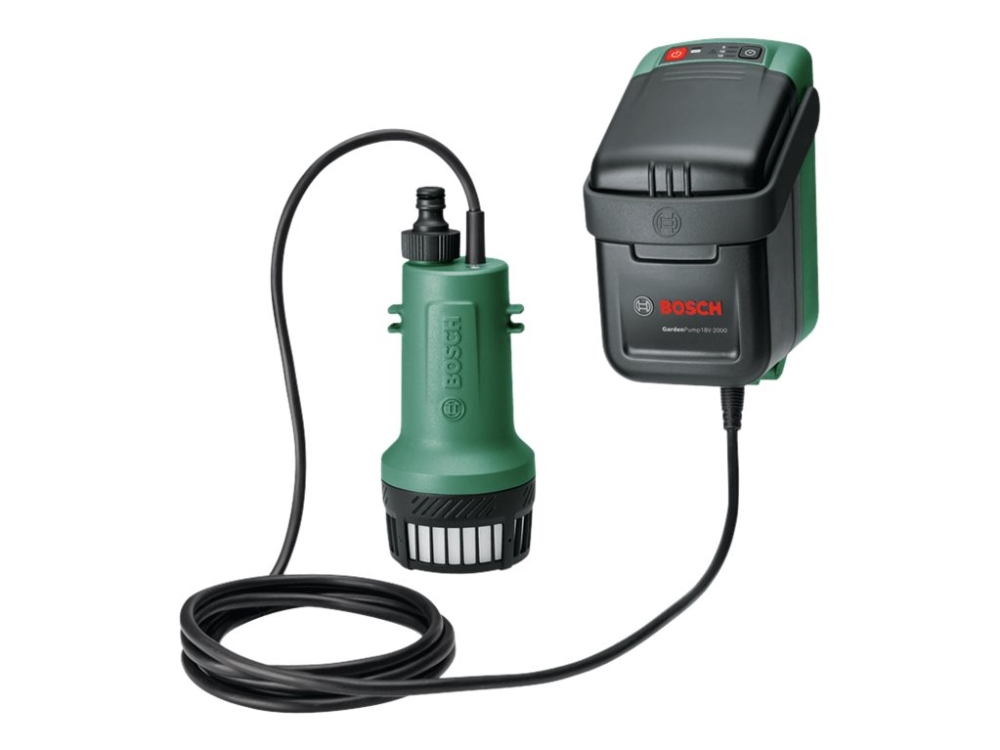 Bosch GardenPump18V-2000 (1x2.5Ah), Akku, 2000 l/h, Musta, Vihreä