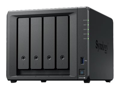 Synology Diskstation Ds423+, Nas, Rack (8U), Intel Celeron , J4125, Schwarz