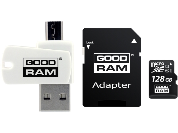Goodram M1a4-1280R11, 128 Gb, Microsdhc, Klasse 10, Uhs-I, 60 Mb/S, 10 Mb/S
