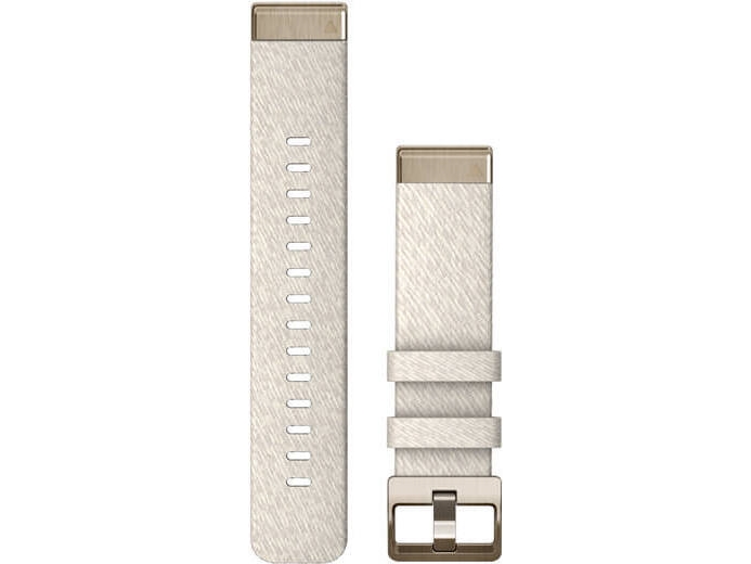 Garmin QuickFit 20 mèlée nylon handledsrem, kräm/guld finish | Hälsa - Pulsklockor - Tillbehör | GameStuff