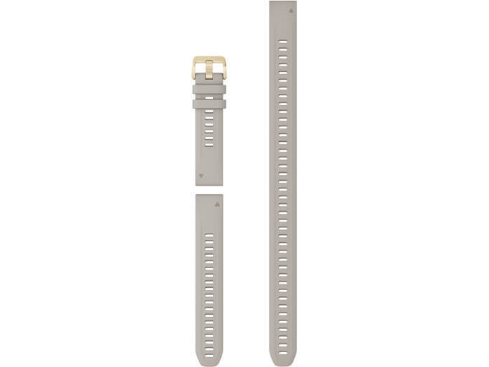 Garmin Quickfit 20 -Silikoniranneke, Hiekka/Kulta