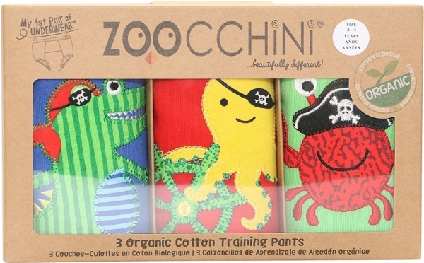 Billede af Zoocchini Pirate Pals Training Pants Size M, 3 Pcs, For Boys 3-4 Years