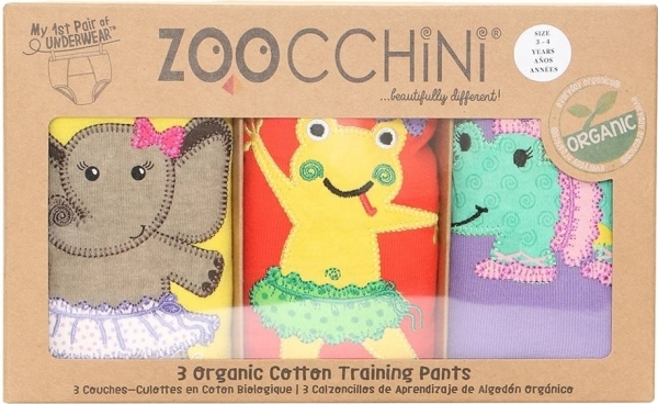 Billede af Zoocchini Ballerina Gals Training Pants Size M, 3 Pcs, For Girls 3-4 Years