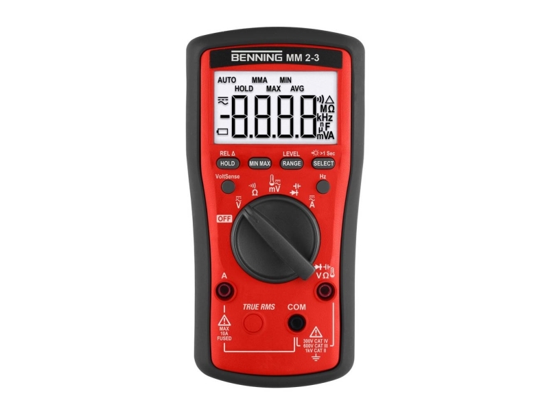Benning 044693 Hånd-Multimeter Digital Cat Ii 1000 V, Cat Iii 600 V, Cat Iv 300 V Visning (Anzahl): 6000