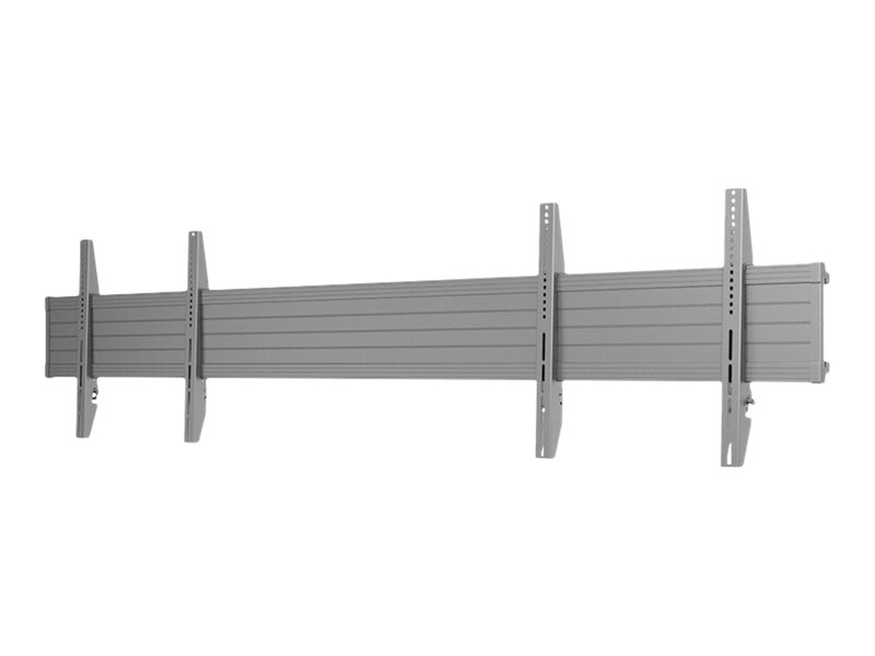 Multibrackets M - Komponenter Til Montering (Monteringsskinne, 4 Arme) - For 1 Eller 2 Fladpanel(Er) - Stål - Sort - Skærmstørrelse: Up To 75" For 2
