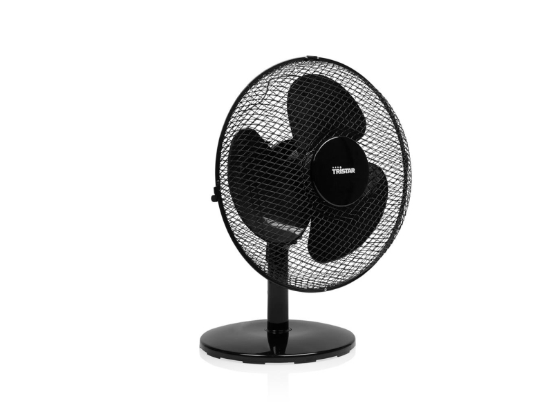 Tristar VE-5725, Kotitaloustuuletin lavoilla, Musta, Taulukko, Muovi, 48,43 dB, 1 m³