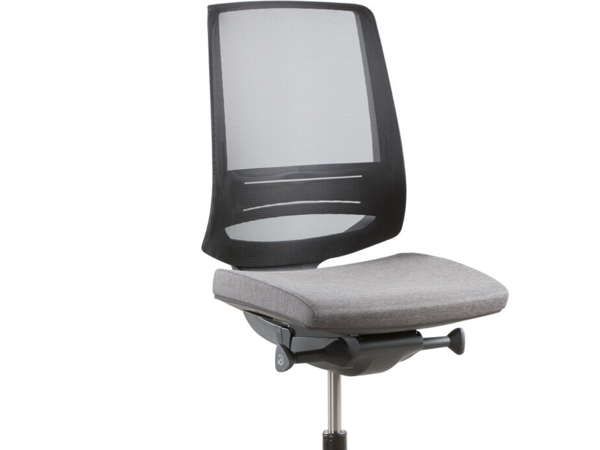 Toplux Light Up 250 SL kontorsstol, nätarmstöd, grått | Ergonomi - Kontorsmöbler - Kontorsstolar | GameStuff