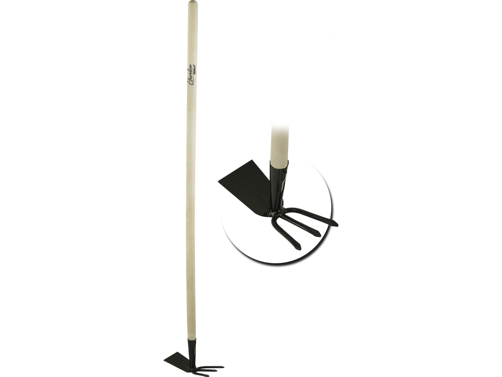 DEDRA Straight hoe with a fork, 113cm long | Trädgården - Trädgårdsredskap - Handverktyg | GameStuff