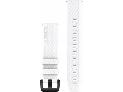 Quick Release Bands (20 mm), White, black hardware | Sport & Träning - Tillbehör - Smartklockor | GameStuff