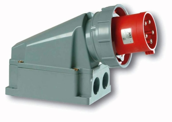 Lastanschluss 63A 5P 400V Rot Ip67 Power Twist 535-6