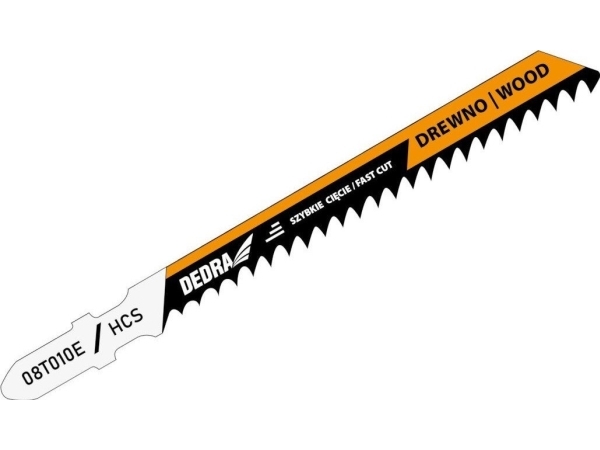 Dedra Stiksavklinger 100/75mm, træ, HCS, T, 2stk