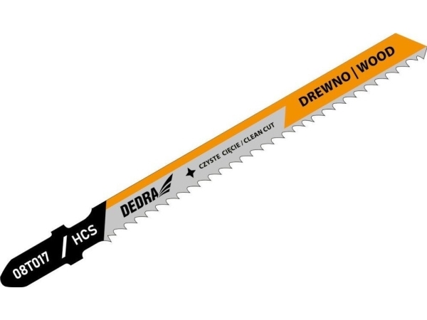 Dedra stiksaveblade til stiksav 100/75 mm træ HCS T 2 stk