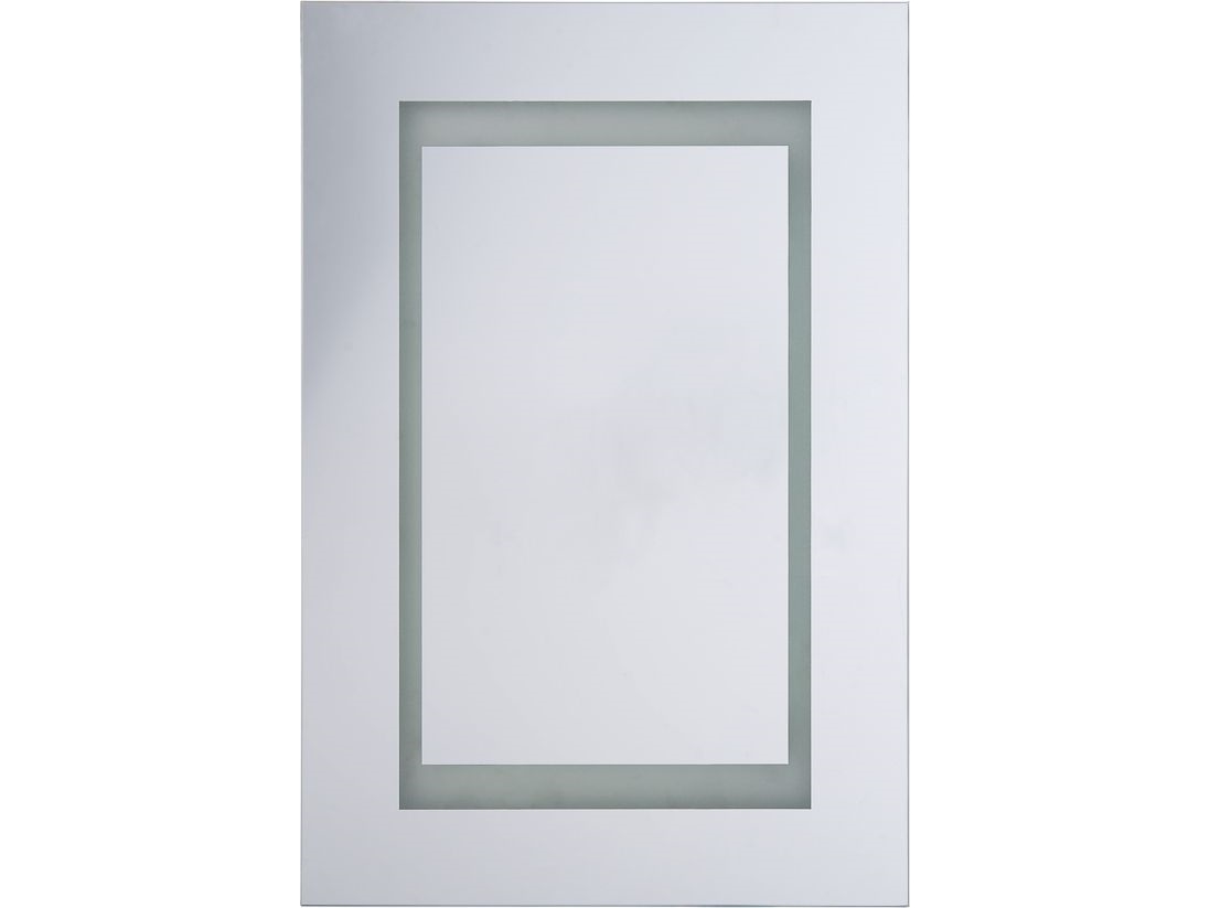 Billede af Shumee Vægskab Til Badeværelse Med Led-Spejl 40 X 60 Cm Hvid Malaspina