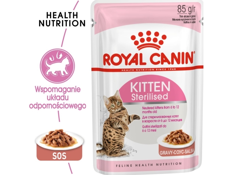 Royal Kitten Sterilised 85G