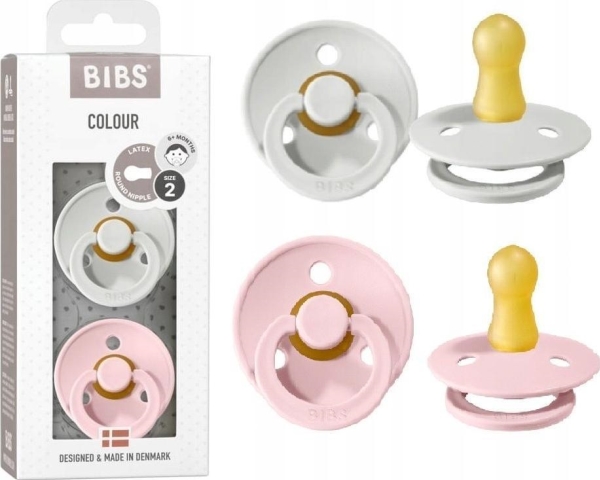 Haklappar BIBS COLOUR 2-PACK HAZE &amp BLOSSOM M Hevea napp med gummi | N - A | GameStuff
