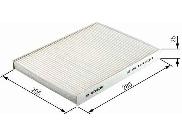 BOSCH (med aktivt kul) 1987432312